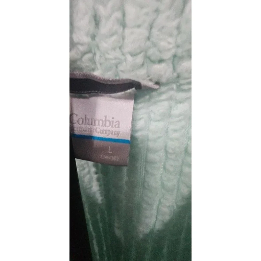 Columbia Girls' Fire Side Half Zip Sherpa Fleece pullover size Large